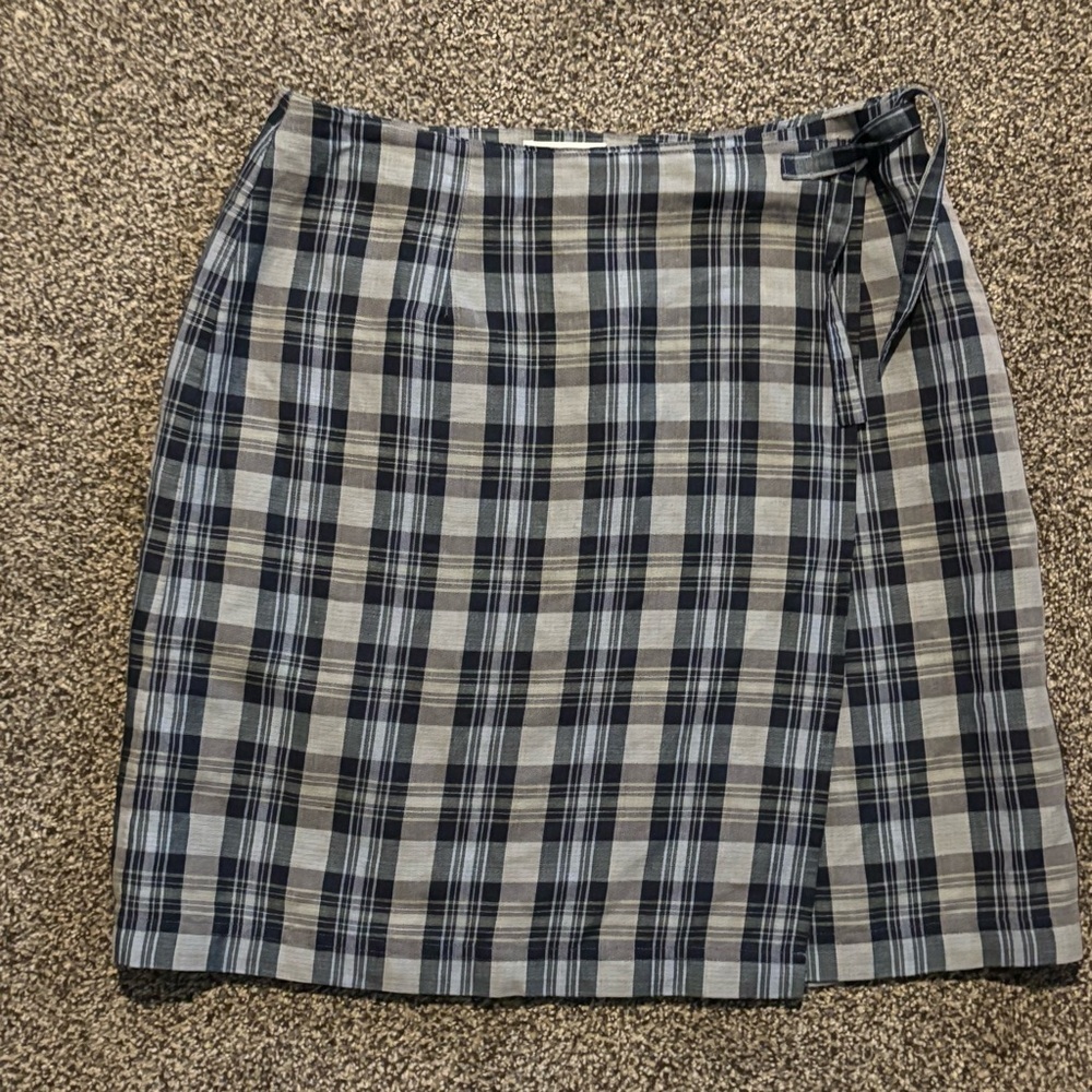 Talbots ~Plaid Wrap Mini Skirt Women’s Size 10 - Picture 8 of 8